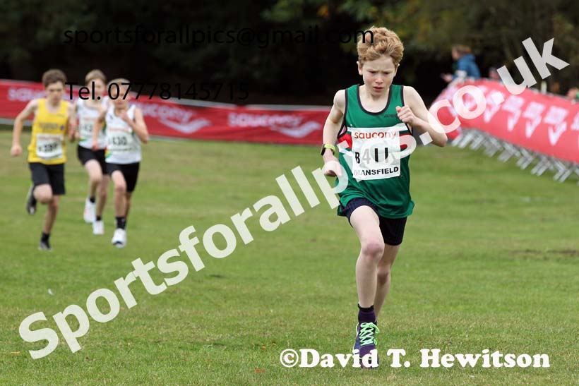 Boys under-13s 2021 National Cross Country Relays, Berry Hill Park, Mansfield. Photo: David T. Hewitson/Sports for All Pics